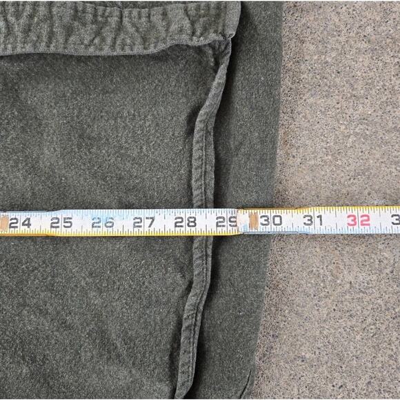 Field & Stream Heavy Cotton Button Long Sleeve Pocket Olive Green Shirt Mens XL - Picture 4 of 4